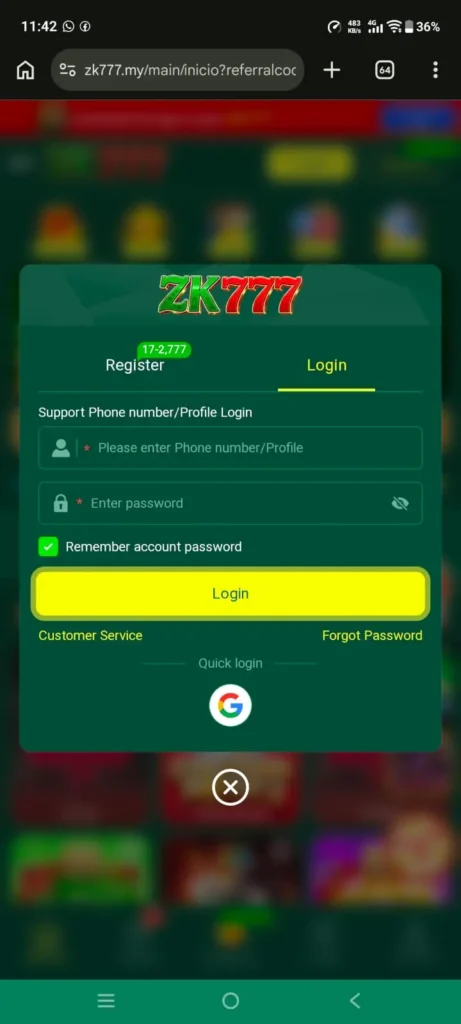 ZK777 Game
