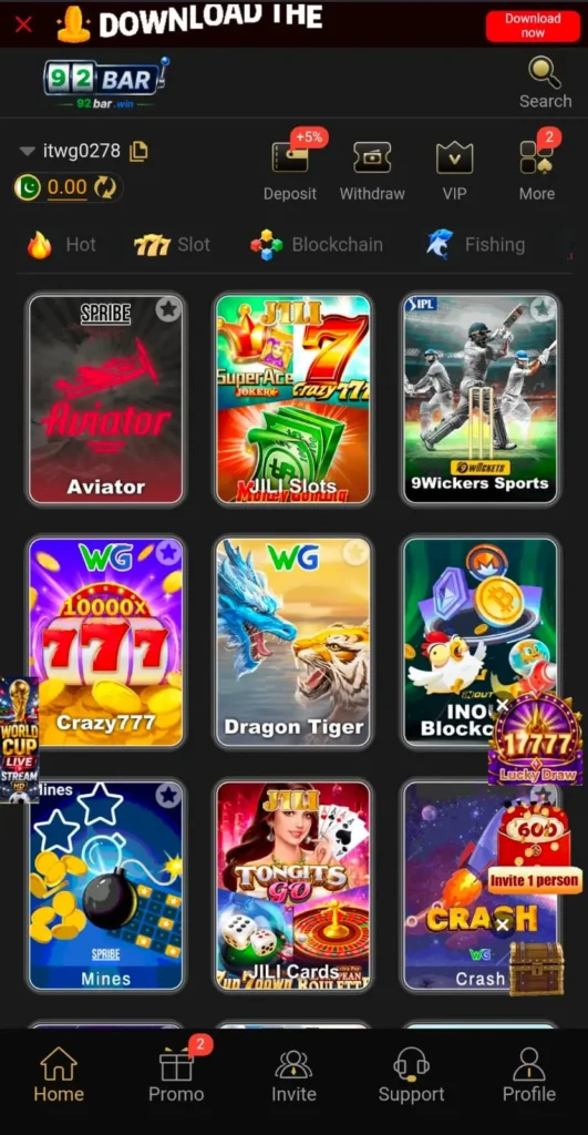 92bar Game